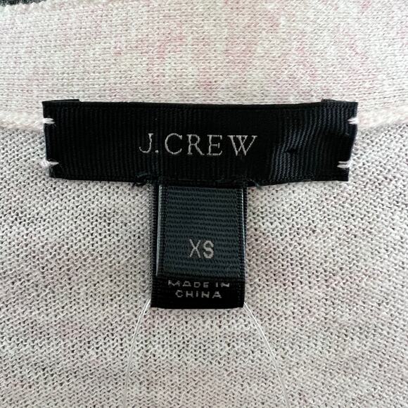 NWT J. Crew Bow-Front Cardigan Sweater in Light Baby Pink Merino Wool J0189 XS - Picture 8 of 13